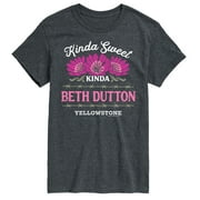 Yellowstone - Kinda Sweet Kinda Beth Dutton Mens Short Sleeve Graphic T-Shirt