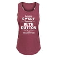 thumbnail image 1 of Yellowstone - Kinda Sweet, Kinda Beth Dutton - Women's Racerback Tank Top, 1 of 5