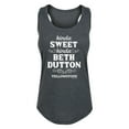 thumbnail image 1 of Yellowstone - Kinda Sweet, Kinda Beth Dutton - Women's Racerback Tank Top, 1 of 5