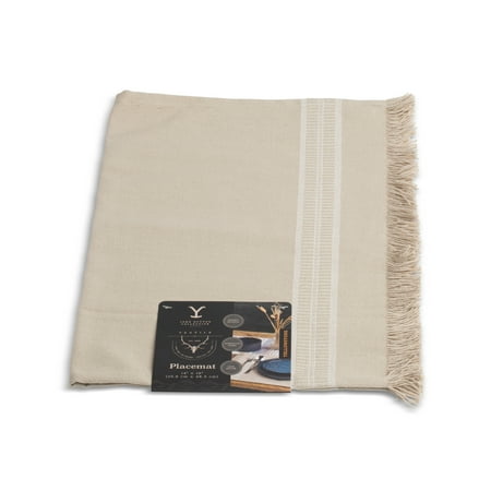 Yellowstone Kitchen Table Placemat Border Stripe, John Collection