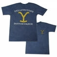 thumbnail image 1 of Yellowstone Men's Logo Mineral Wash T-Shirt Blue Small, 1 of 3