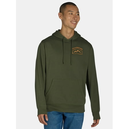 Yellowstone Men's & Big Men's Dutton Ranch Back Graphic Hoodie Sweatshirt, Sizes XS-3XL