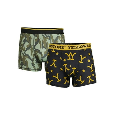 Yellowstone Men's Boxer Briefs, 2-Pack, Sizes S-2XL