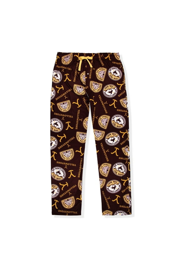 Yellowstone Men's TV Show Protect The Family Pattern Lounge Pajama Pants