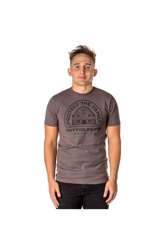 Yellowstone Mens' Dutton Ranch Protect The Family Paramount Series T-Shirt