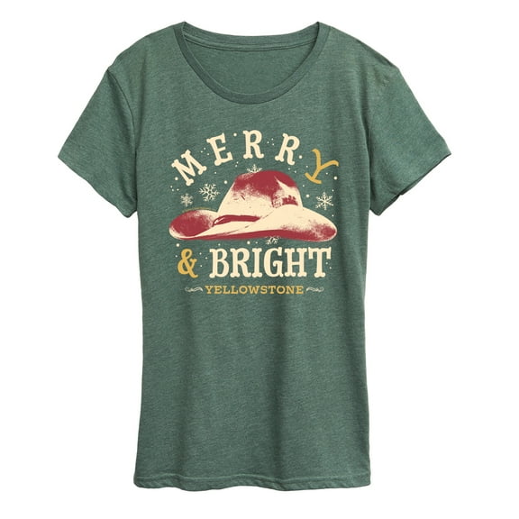 Yellowstone - Merry And Bright - Women's Short Sleeve Graphic T-Shirt
