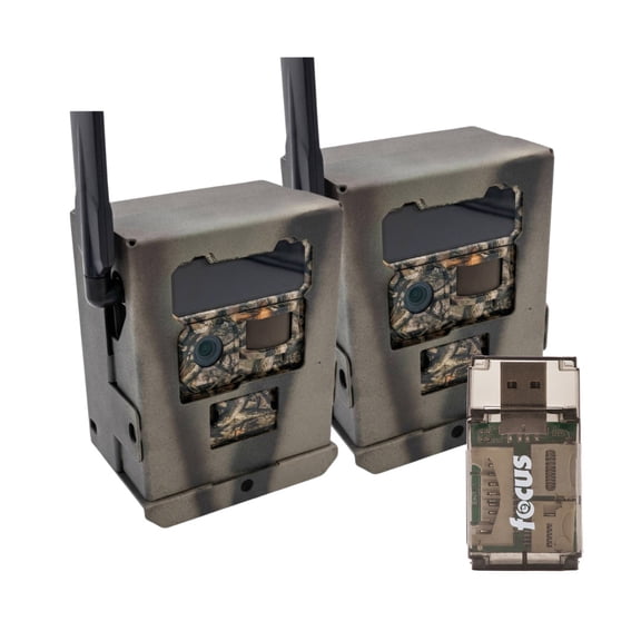 Yellowstone Metal Security Box for Y2 Cellular Trail Camera (2 Pack) Bundle with Card Reader