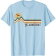 thumbnail image 1 of Yellowstone National Park 70s 80s Retro Vintage Distressed Unisex T-Shirt for Men Women Kids Toddler,Light Blue Color,Size 5XL, 1 of 5