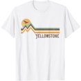 thumbnail image 1 of Yellowstone National Park 70s 80s Retro Vintage Distressed Unisex T-Shirt for Men Women Kids Toddler,White Color,Size XL, 1 of 5