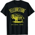 thumbnail image 1 of Yellowstone National Park Camping and Hiking T-Shirt Black Medium, 1 of 4