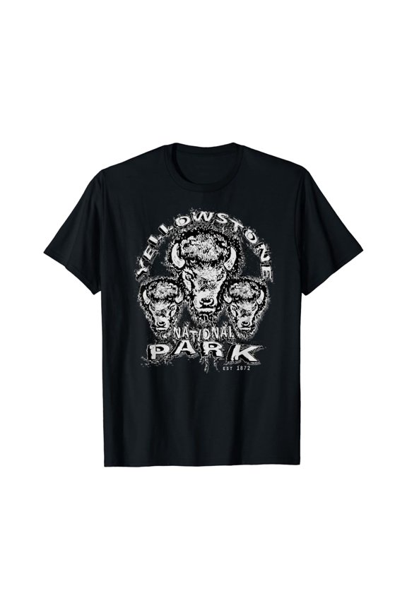 Yellowstone National Park Est 1872 Grunge Bisouvenir Men & Women T-Shirt Perfect Gifts For Everyone, Unisex T-Shirt