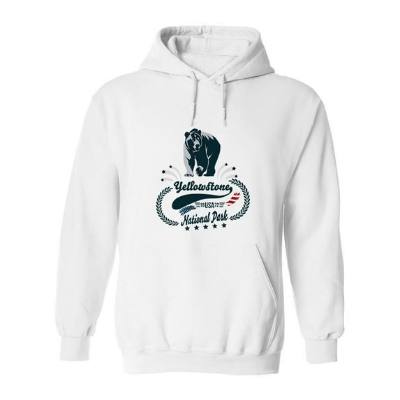 Yellowstone National Park. Hoodie Men -SPIdeals Designs, Male x-Large