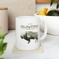 thumbnail image 1 of Yellowstone National Park 11 oz Coffee Mug - Bison Design White Ceramic Gift, 1 of 4