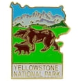 thumbnail image 1 of Eagle Emblems P09059 Pin - National Park, Yellow Map - 1 in., 1 of 1