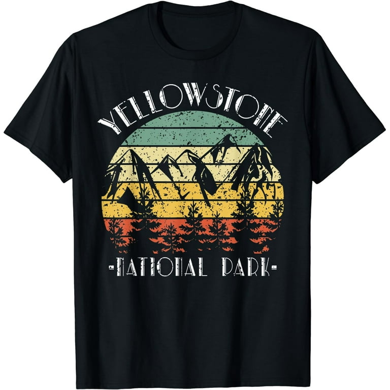 Yellowstone National Park T-Shirt - Distressed And Vintage Yellowstone National Park T-Shirt - Distressed And Vintage
