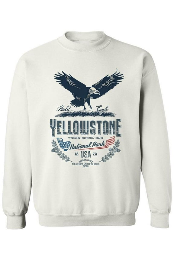 Yellowstone National Park Sweatshirt Men -Image by Shutterstock, Male x-Large