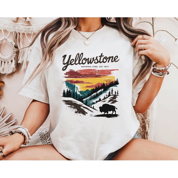 Yellowstone National Park T-Shirt – Outdoor Adventure Tee, Nature Lover Gift