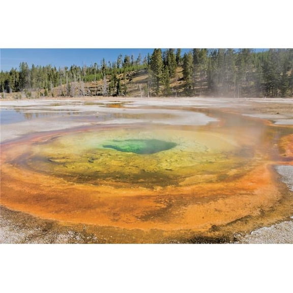 Yellowstone National Park United States of America - A Chromatic Pool Poster Print, 38 x 24