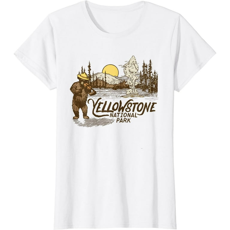 Yellowstone National Park T-Shirt - Distressed And Vintage Yellowstone National Park T-Shirt - Distressed And Vintage