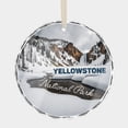 thumbnail image 1 of Yellowstone National Park Wyoming United States USA US Travel Souvenir Keepsake Memory Gift Ornament Christmas Gift Crystal Glass Xmas Ornaments Holiday Decor, 1 pc, 1 of 3