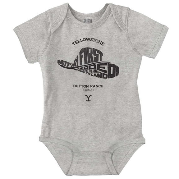 Yellowstone Not My First Rodeo Hat Romper Boys or Girls Infant Baby Brisco Brands 24M