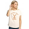 thumbnail image 1 of Yellowstone Not My First Rodeo Women's Graphic T-Shirt Rolled Sleeve Tee, 1 of 6