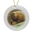 thumbnail image 1 of 3drose, Yellowstone Np, Wy Yellow-bellied Marmot Grooming Itself, Circle Porcelain Ornament, 1 of 7