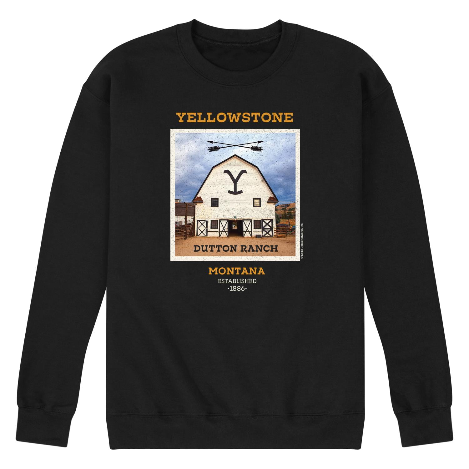 Yellowstone Official Yellowstone Merchandise Men's Crew Neck Fleece