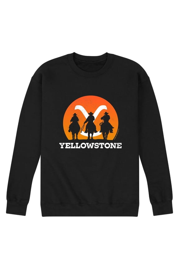 - Official Yellowstone Merchandise - Men's Crew Neck Fleece Pullover