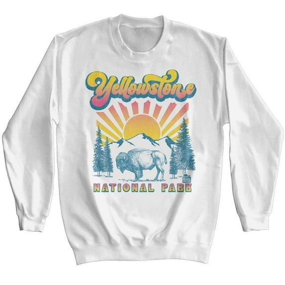 Yellowstone Pastel Sunset Sweater (White, AdultS)