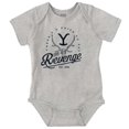 thumbnail image 1 of Yellowstone Price to Pay For Revenge Romper Boys or Girls Infant Baby Brisco Brands 6M, 1 of 6