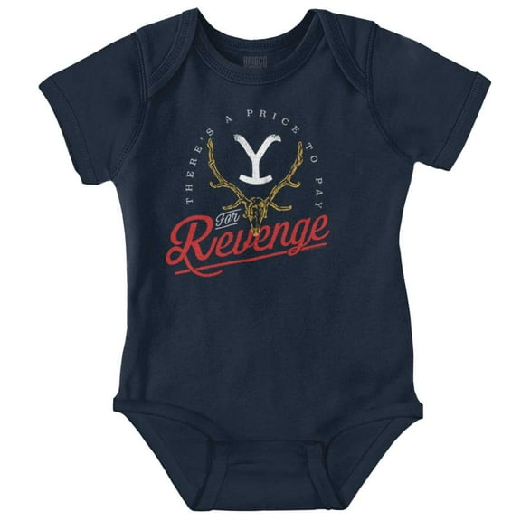 Yellowstone Price to Pay For Revenge Romper Boys or Girls Infant Baby Brisco Brands NB