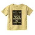 thumbnail image 1 of Yellowstone Private Property Sign Toddler Boy Girl T Shirt Infant Toddler Brisco Brands 6M, 1 of 6