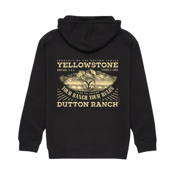 Yellowstone - Property Of Dutton Family - Men'S Fleece Pullover Hoodie