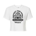 thumbnail image 1 of Yellowstone  - Protect This Family - Juniors Cropped Cotton Blend T-Shirt, 1 of 6