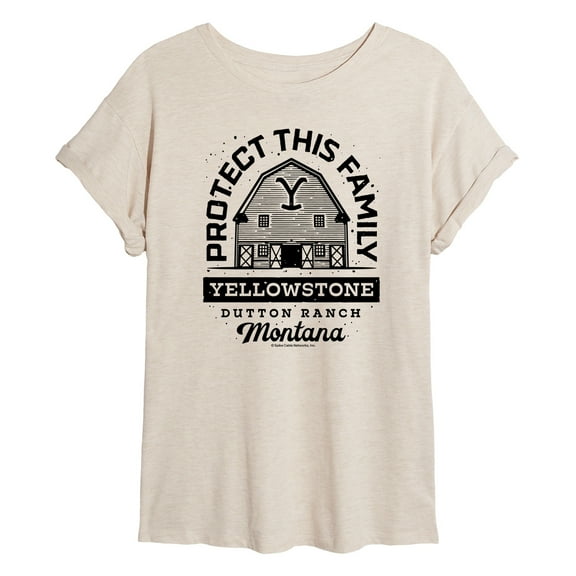 Yellowstone - Protect This Family - Women's Oversized T-Shirt