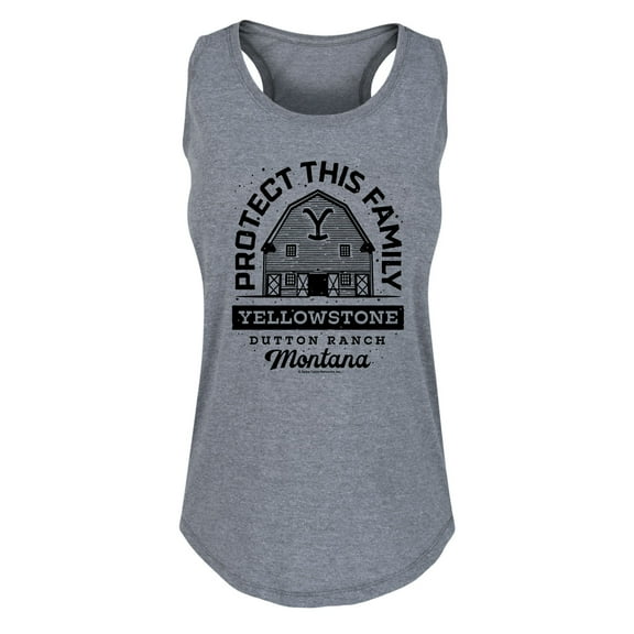 Yellowstone - Protect This Family - Women's Racerback Tank Top