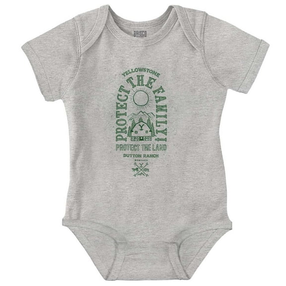 Yellowstone Protect the Family Barn Romper Boys or Girls Infant Baby Brisco Brands 6M