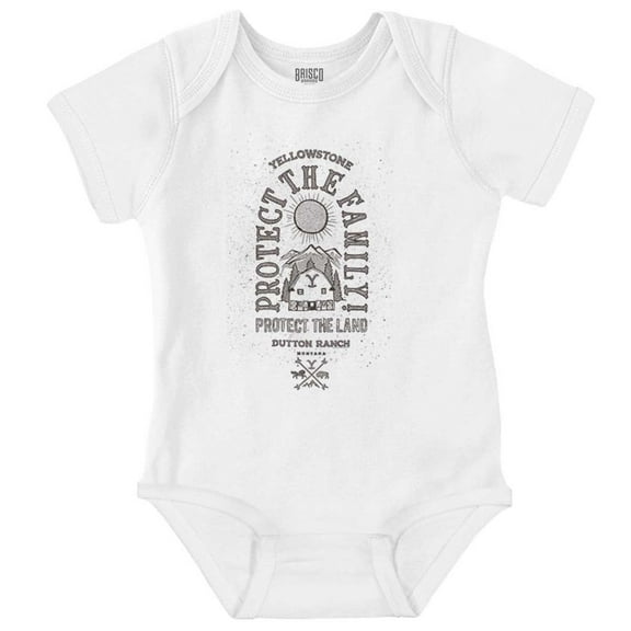 Yellowstone Protect the Family Barn Romper Boys or Girls Infant Baby Brisco Brands 6M