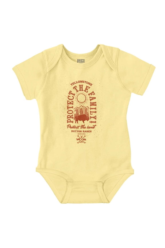 Protect the Land Buffalo Romper Boys or Girls Infant Baby Brisco Brands NB