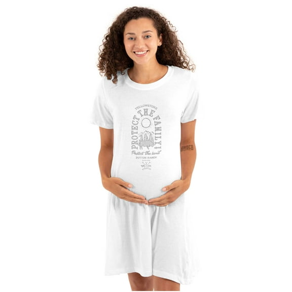 Yellowstone Protect the Land Buffalo Women's Maternity Dress Brisco Brands M