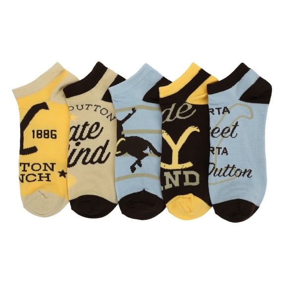 Yellowstone Quotes 5-Pair Women's Ankle Socks