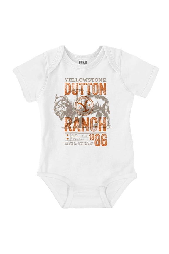 Ranch Buffalo Last Ride Romper Boys or Girls Infant Baby Brisco Brands NB