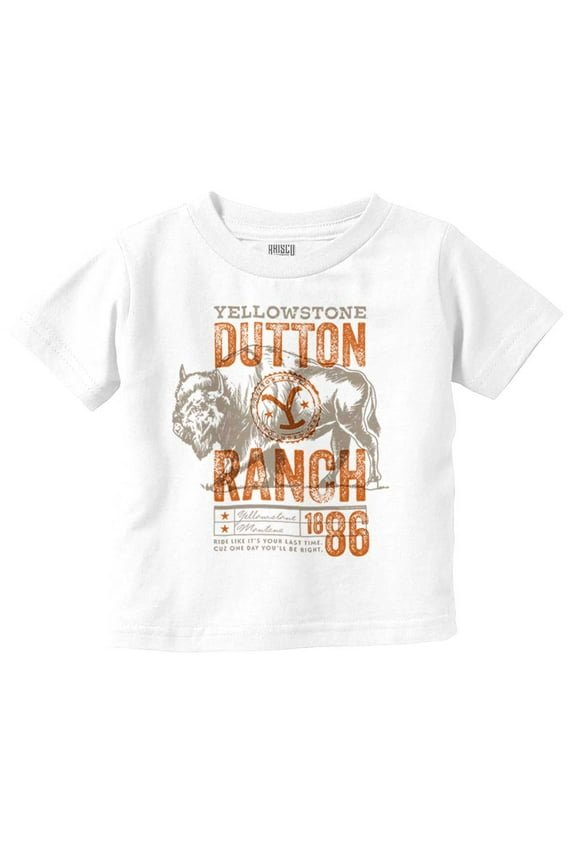 Ranch Buffalo Last Ride Toddler Boy Girl T Shirt Infant Toddler Brisco Brands 18M