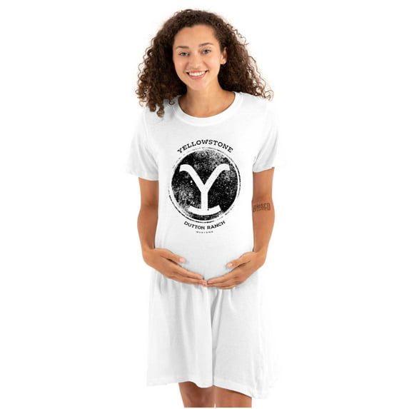 Yellowstone Ranch Cattle Brand Women's Maternity Dress Brisco Brands M