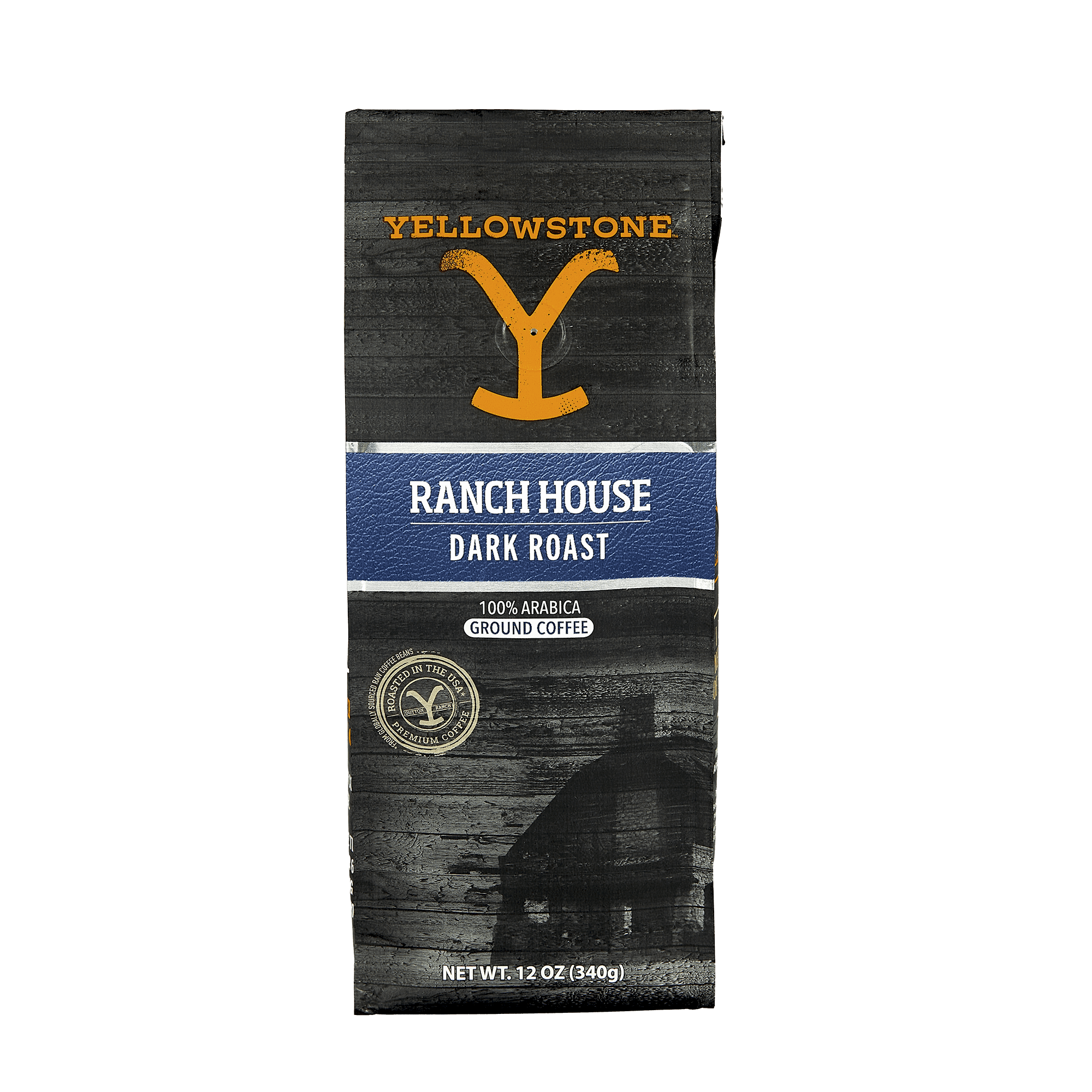 Picture of Yellowstone Dark Roast Coffee Ground 12 oz Cowboy Ranch House Full ...