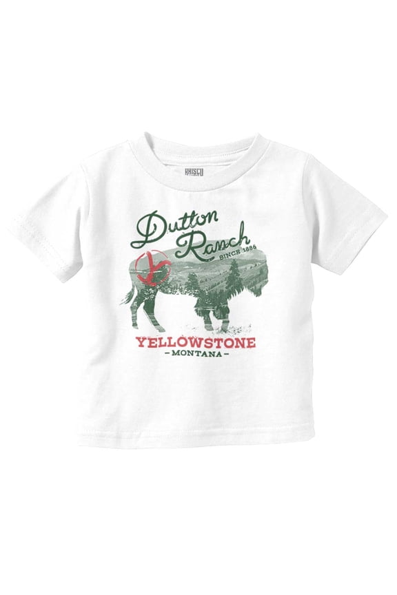 Ranch Montana Buffalo Toddler Boy Girl T Shirt Infant Toddler Brisco Brands 18M
