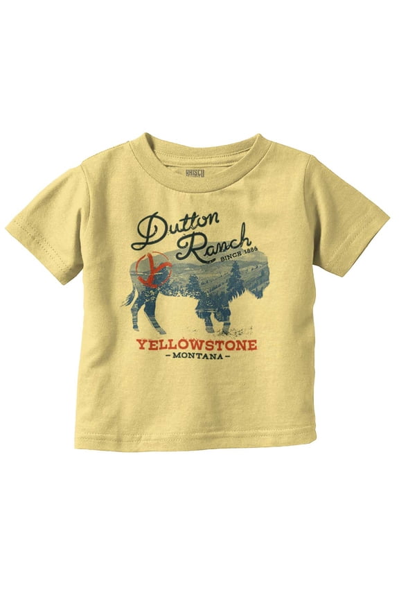 Ranch Montana Buffalo Toddler Boy Girl T Shirt Infant Toddler Brisco Brands 6M