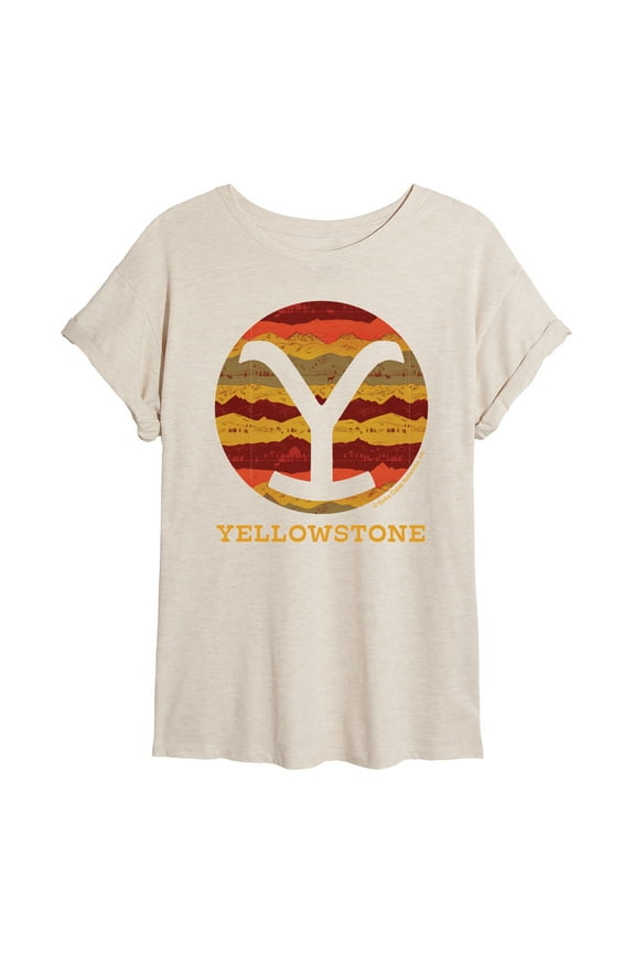 - Ranch Pattern Y Brand Fill - Women's Oversized T-Shirt