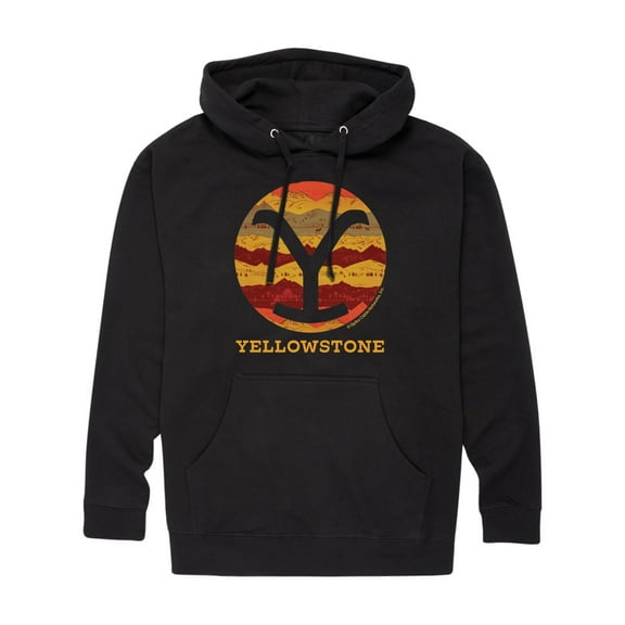 Yellowstone - Ranch Pattern Y Brand Fill - Men'S Fleece Pullover Hoodie